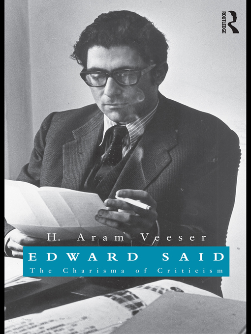 Title details for Edward Said by H. Aram Veeser - Available